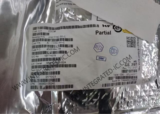 2.5Gbps PCIe Ethernet Yongası AQC115C-B1-C Tek Bağlantı Noktalı 4 hızlı 64FCBGA Tümleşik Devre Yongası