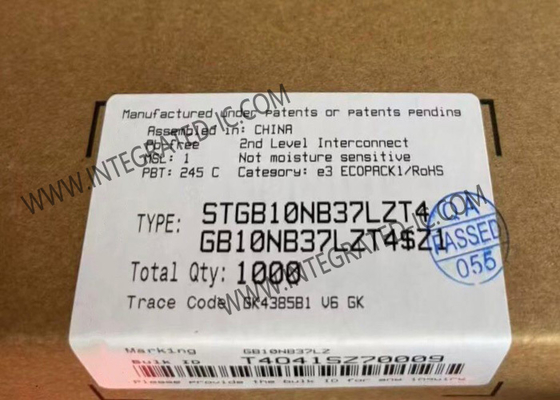 STGB10NB37LZT4 Entegre Devre Çipi 10A 410V Dahili Kelepçeli IGBT Transistörler TO-263-3