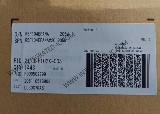 R5F104EFANA Mikrokontrolcü MCU Düşük Güç 16-Bit 32MHz RL78/G14 Mikrokontrolcüler 40-HWQFN
