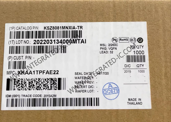 KSZ8081MNXIA Entegre Devre Çipi Fiziksel Katman Alıcı-verici IC Yüzey Montajı