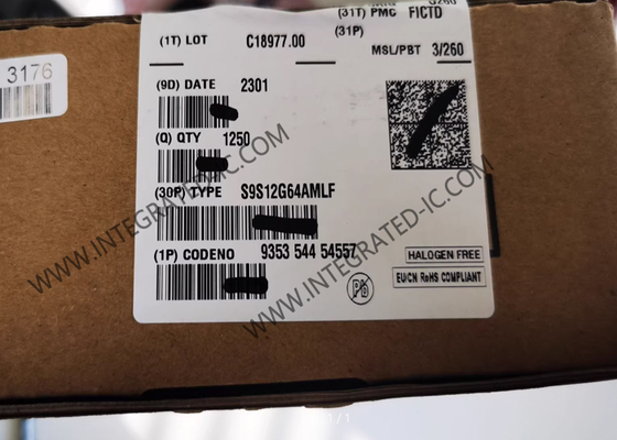 S9S12G64AMLF Mikrodenselleyici MCU 16-Bit 25MHz 64KB Flash Mikrodenselleyici 48-LQFP