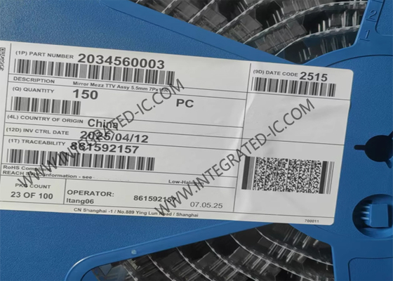 203456-0003 Bağlantılar 1A 30V Mirror Mezz Hermafroditik Tahta Tahta Bağlantısı