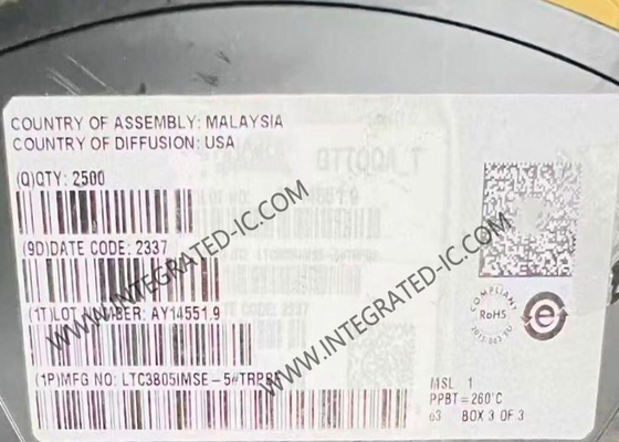 LTC3805IMSE-5 Entegre Devre Çipi Ayarlanabilir Frekans Akım Modu Flyback/Boost/SEPIC DC/DC Kontrol Cihazı