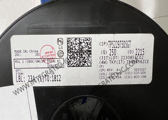 TPS22975DSGT Entegre Devre Çipi 6A Yük Anahtarları 16mOhm Güç Anahtarı IC WSON8