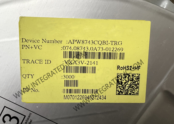 APW8743CQBI-TRG Entegre Devre Çip Yüksek Voltajlı Çift Kanallı Değiştirme Dönüştürücü