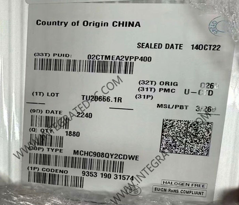 MCHC908QY2CDWE Mikrodensör MCU Yüksek Performanslı 8 Bit 8MHz HC08 Mikrodensör SOIC-16
