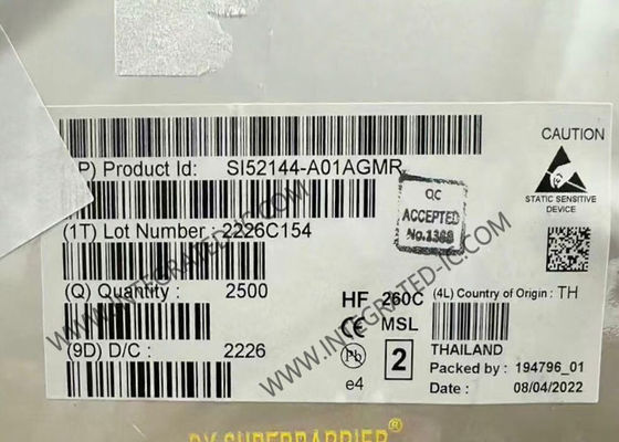 SI52144-A01AGMR	Integrated Circuit Chip Spread-Spectrum Enabled PCIe Clock Generator