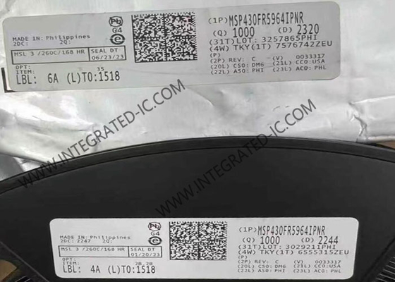 Mikrodenetleyici MCU MSP430FR5964IPNR 256KB FRAM 16-Bit Mikrodenetleyici LQFP80