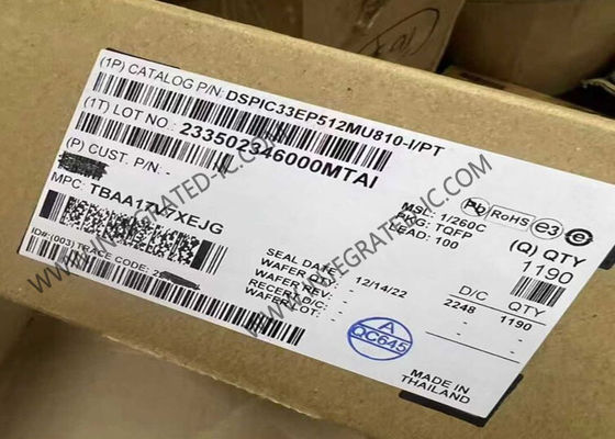 DSPIC33EP512MU810-I/PT Mikro denetleyici MCU dsPIC Dijital Sinyal Denetleyici TQFP-100 16-Bit DSC