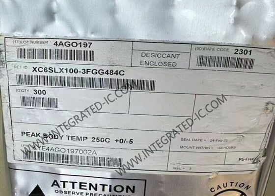 Alan Programlanabilir Kapı Dizisi XC6SLX100-3FGG484C Spartan-6 LX FPGA IC FBGA484