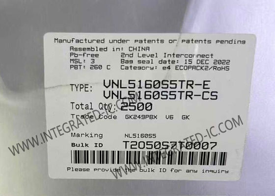 VNL5160S5TR Entegre Devre Çipi N-Kanal 3.5A Düşük-Yan Sürücü, 36V Maksimum Tamamen Korumalı