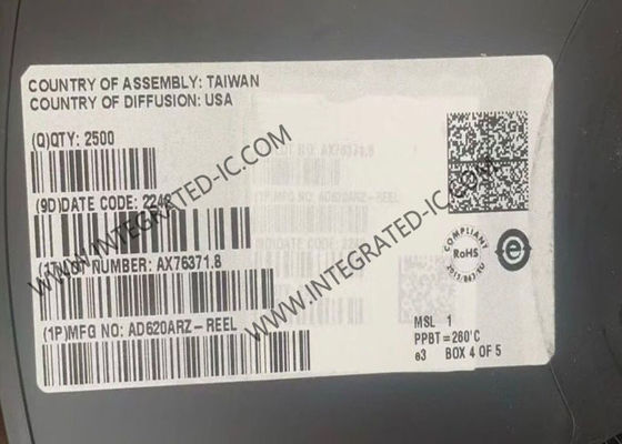 AD620ARZ Enstrümanlandırma Güçlendirici 1 Kanal 1 MHz Bant Genişliği ve 1.2 V/us Slew Hızı ile Entegre Devre Çip