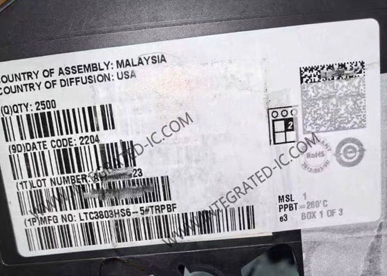 LTC3803HS6-5 Entegre Devre Çipi Flyback Kontrol Cihazı, 200kHz Frekans, 4V - 8.1V Besleme Gerilimi ve -40°C - 150°C Çalışma Sıcaklığı