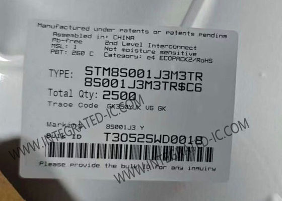 STM8S001J3M3TR 8 Bit STM8 Mikro Denetleyicisi MCU 16MHz Saat Hızlı ve 8 kB Flash Bellek