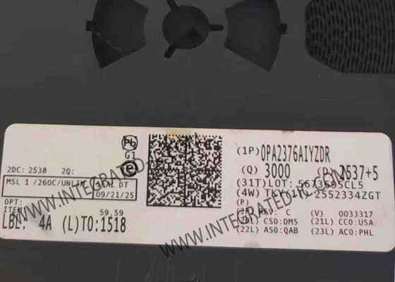 OPA2376AIYZDR 5,5 MHz Gelişim Bant Genişliği 2 V/us Slew Hızı ve 5 uV Giriş Offset Voltajı ile hassaslık operasyonel güçlendirici