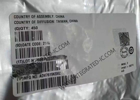 ADV7619KSVZ HDMI Alıcısı Entegre Devre Çipi 3GHz 2 Kanal HDMI 1.4a Yüksek Çözünürlüklü Multimedya Arayüzü