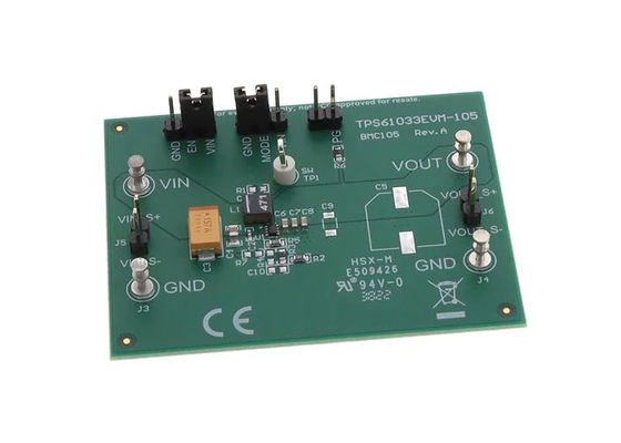 TPS61033EVM-105 Gömülü Çözümler 3.6V 2A Step-Down Dönüştürücü Değerlendirme Kartı