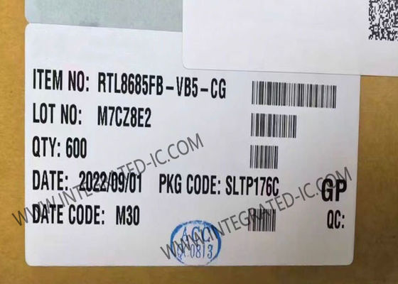 RTL8685FB-VB5-CG 5-Port Gigabit Ethernet IC with 128 KB Paket Tamponu ve Endüstriyel Otomasyon için LQFP-128 Paketi