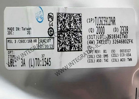 TLC6C5912PWR 12 Kanallı LED Sürücü Entegre Devre Çipi, 50 mA Çıkış Akımı ve 3V ila 5.5V Besleme Gerilimi ile