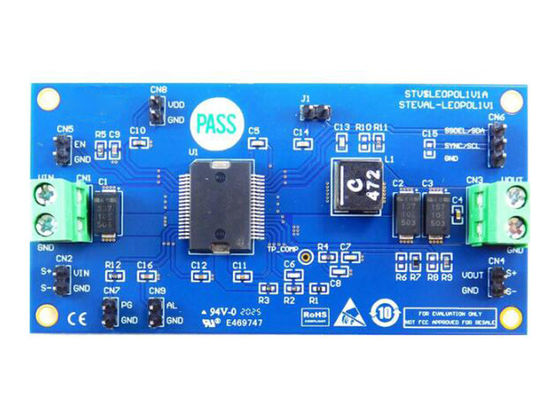 STEVAL-LEOPOL1V1 Gömülü Çözümler 5A Monolitik Senkron Değiştirme Düzenleyicisi Değerlendirme Kurulu