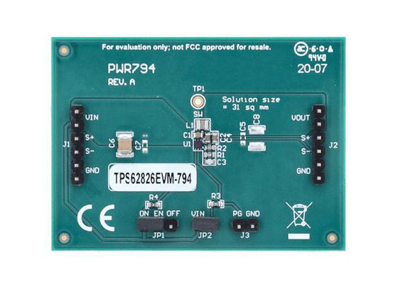 TPS62826EVM-794 Gömülü Çözümler TPS62826 3A Step Down Converter Evaluation Module