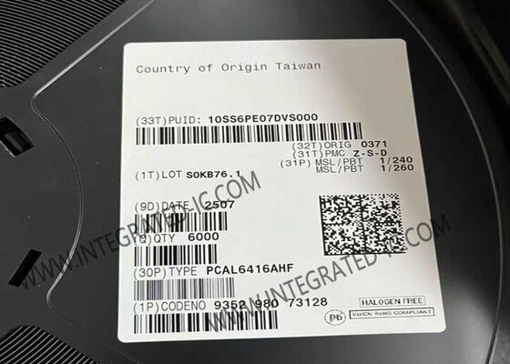 PCAL6416AHF Integrated Circuit Chip 16-Bit I/O Expander with 400 kHz Clock Frequency and 25 mA Output Current