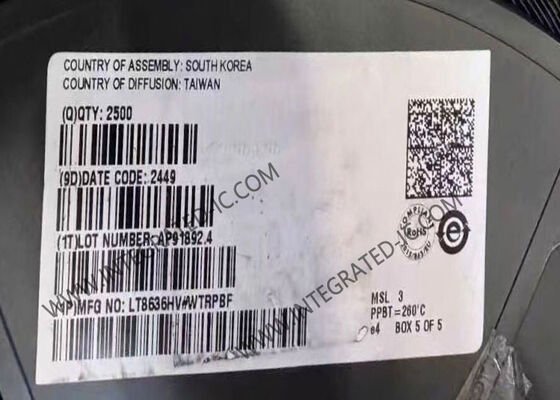 Entegre devreler çipi LT8636HV 42V 7A Zirve Senkronizasyon Basamak Aşağı Sessiz Değiştirici