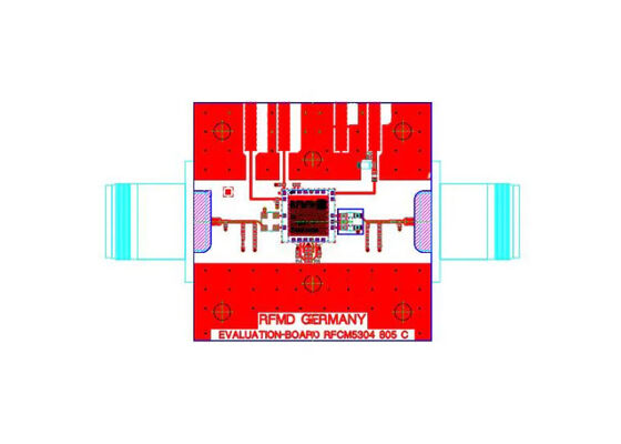 RFCM5304PCBA-410 Gömülü Çözümler 5MHz - 220MHz SI-BJT Entegre Amplifikatör Değerlendirme Kartı