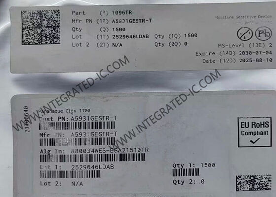 Entegre devre çipi A5931GESTR-1-T 3A Çok fazlı motor sürücüsü QFN24