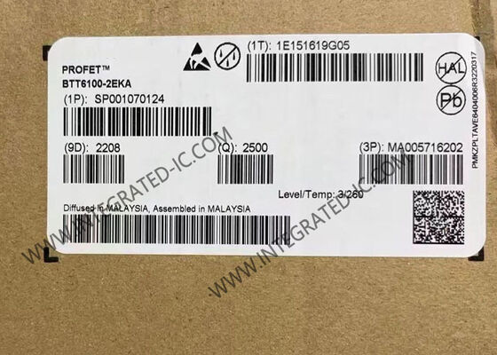 BTT6100-2EKA Entegre Devre Çip 100mOhm Rds Açık, 5V ~ 36V Voltaj Arası ve 2.2A Çıkış Akımı ile Çift Kanal Akıllı Yüksek Yan Güç Değiştiricisi