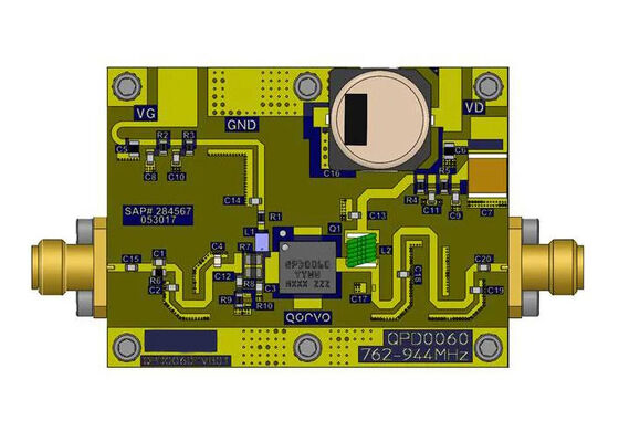 QPD0060PCB4B01 Gömülü Çözümler 90W 48V GaN RF Güç Transistörü Değerlendirme Kartı