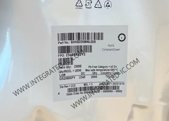 6V49205BNLGI8 Entegre Devre Çipi 125MHz Sistem Saati, Seçilebilir DDR Frekansı ve LP-HCSL PCIe Çıkışları