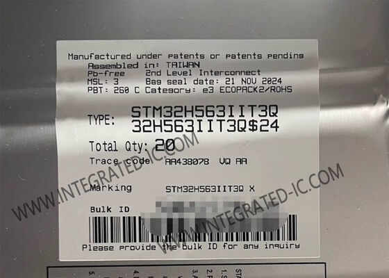 STM32H563IIT3Q Mikrodenetleyici MCU Genel Amaçlı Arm Cortex-M33 MCU Merkezi Alarm Sistemi İçin