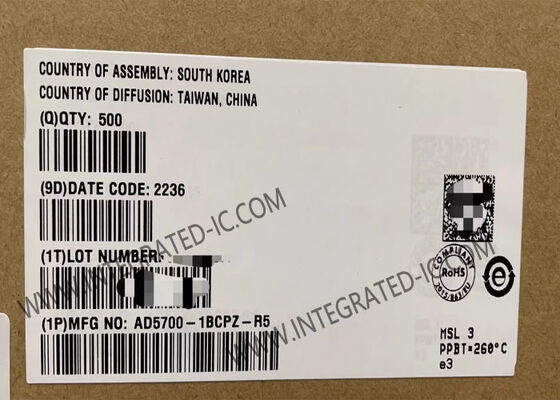 AD5700-1BCPZ Entegre Devre Çip 464uA Düşük Güçlü Tek Çipli HART Modemi HART Fiziksel Katman Uygunluğu ve Yüzey Montajı ile