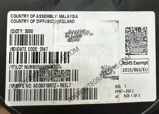 ADG801BRTZ Entegre Devre Çip CMOS SPST Değiştiricisi 0.4Ω On Direniş 1.8V'den 5.5V'ye kadar Güçlendirme ve Otomobil Sıcaklık Arası