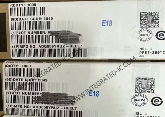 ADG659YRUZ 4 Kanallı Düşük Voltajlı CMOS Analog Çoklayıcı Entegre Devre Çipi, 75 Ohm Açık Direnç