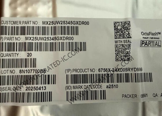 MX25UW25345GXDR00 1.8V 256Mbit Otomotiv NOR Flash Seri NOR Bellek IC Çipi