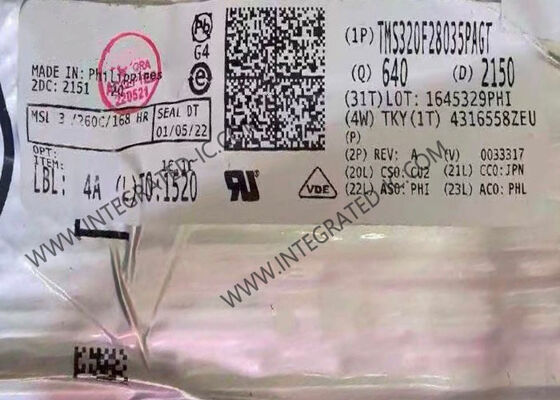 TMS320F28035PAGT Mikrodenetleyici MCU 32-Bit 60MHz C28x Piccolo, 128 kB Flaş Bellek ile