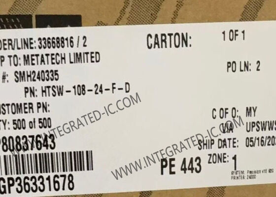 HTSW-108-24-F-D 0,100" Aralıklı 16 Konumlu Yüksek Sıcaklık PCB Başlık Şeritleri