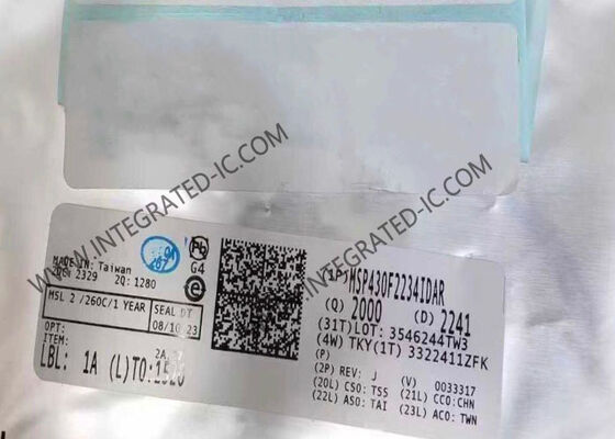 MSP430F2234IDAR 16MHz Hızlı ve 8KB Flash Bellekli 16 Bit Mikro Denetleyici MCU