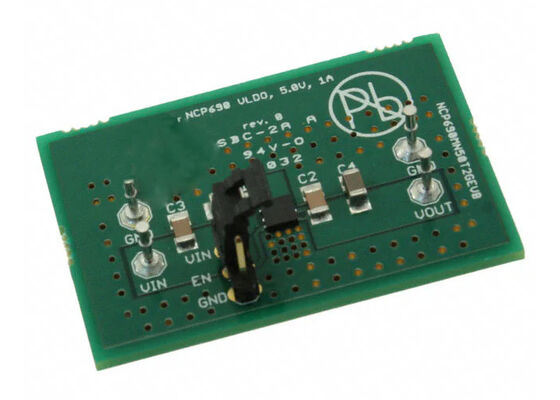 NCP690MN50T2GEVB Gömülü Çözümler Tek Kanallı 5V Doğrusal Voltaj Regülatörü Değerlendirme Kartı