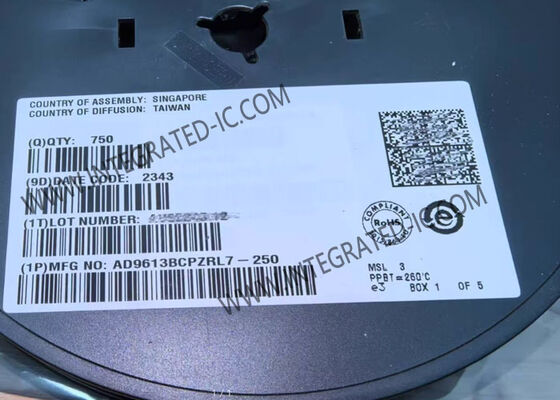 AD9613BCPZRL7-250 Entegre Devre Çipi 12-Bit Çift Kanal Analog Dijital Çevirici, 250 MS/s Örnekleme Hızı