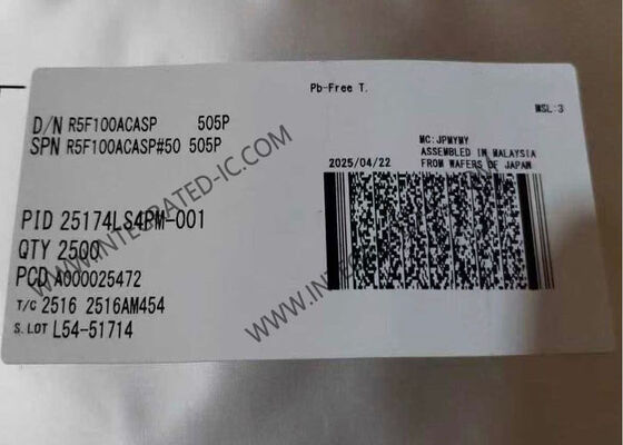 R5F100ACASP 32MHz 16 Bit Mikro Denetleyici MCU RL78 Çekirdek LSSOP30 Paketi