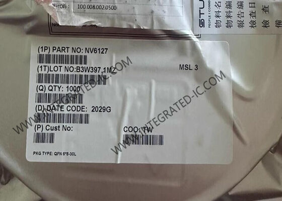 NV6127 GaN IC 650V 12A Hızlı Şarj Uygulamaları için 30-QFN Paketinde Güç Dağıtım Anahtarı