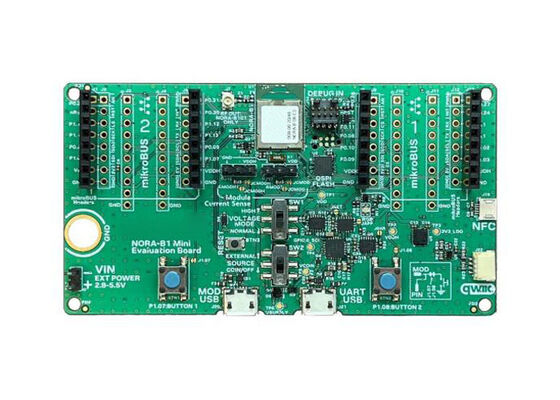 MINI-NORA-B126 Gömülü Çözümler NORA-B126 Çift Çekirdekli BT LE ve IEEE 802.15.4 Modül Değerlendirme Kartı