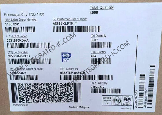 A8653KLPTR-T Otomobil USB güç portları için 4V'den 36V'ye kadar giriş aralığı ve uzaktan yük düzenlemesi ile entegre devre çipi senkroni Buck düzenleyicisi