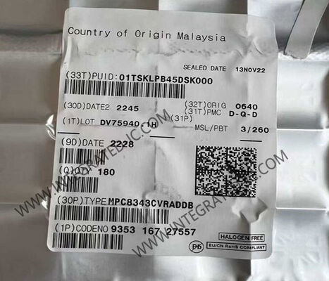 MPC8343CVRADDB Mikrodensör MCU 1 Çekirdek 32 Bit 266MHz Mikroprosesör IC 620-HBGA Paketi