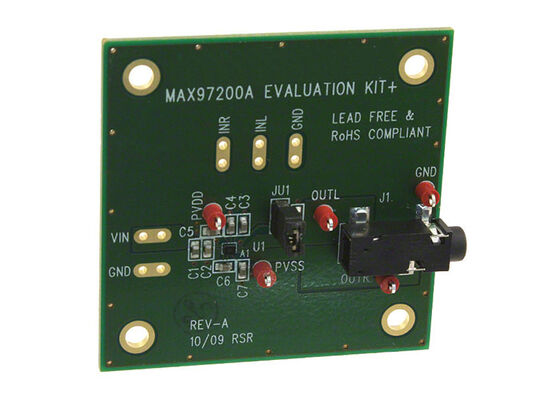 MAX97200AEVKIT Embedded Solutions 2-Channel Output Class G Ses Güçlendirici Değerlendirme Kurulu