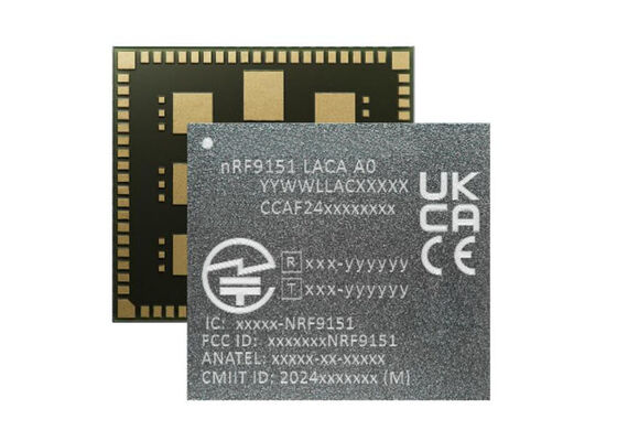 NRF9151-LACA-R7 LTE-M/NB-IoT/NTN modemi ve hücresel IoT için Arm Cortex-M33 ile düşük güçlü kablosuz iletişim modülü