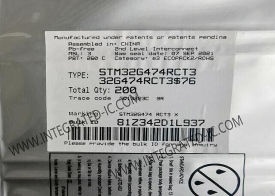 STM32G474RCT3 32-Bit ARM Cortex-M4F Microcontroller MCU with 170MHz Speed and 52 I/O Pins